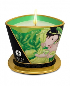 Массажная свеча "Shunga Exotic Green Tea" с ароматом зеленого чая, 170ml