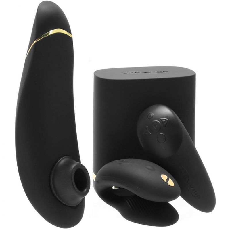 Лимитированный набор "Womanizer Premium + We-Vibe Chorus" черный 