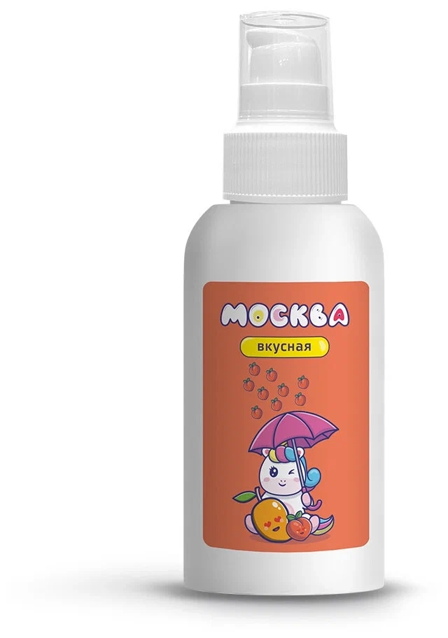 Гель на водной основе "Москва Вкусная" с ароматом и вкусом персик-манго, 100ml 