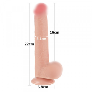 Фаллоимитатор с внутренним хребтом "Lovetoy 9,0" супер реалистичный